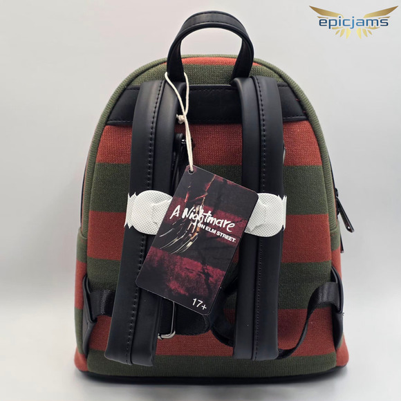 Loungefly A Nightmare on Elm Street Freddy Krueger Sweater Mini Backpack Bag New - Picture 5 of 9